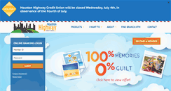 Desktop Screenshot of houstonhighwaycu.com