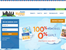 Tablet Screenshot of houstonhighwaycu.com
